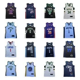 Maglia da basket dei Lakers Bucks Clippers Suns-1228  