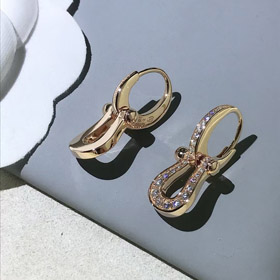 Feidan diamante ferro da cavallo orecchini-3544  