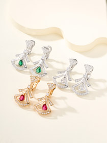 Bulgari diamante mini gonna acqua goccia gioielli mostra orecchini-3607  