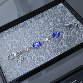 Louis Vuitton LV diamante incanto catena borsa decorazione doppia molla fibbia catena pendente-3659  