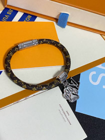 Louis Vuitton LV modello in pelle stampato braccialetto-3859  