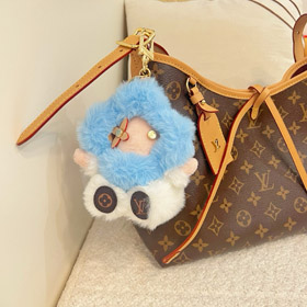Louis Vuitton LV piccolo girasole rosa bambola in peluche portachiavi ciondolo-3889  