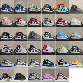 Nike NK Giordania Air Jordan 1 scarpe da basket low-top per bambini-4105  