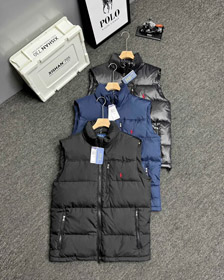 Polo Ralph Lauren logo ricamato cerniera stand collare giù gilet-4273  