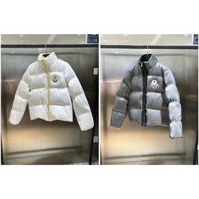 MONCLER GENIUS x Palm Angels modello congiunto serie maya monocolore maniche lunghe senza cappuccio colletto corto giù giacca-4275  