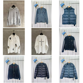 Chrome Hearts CH nuova giacca in giù a doppio lato-4501  