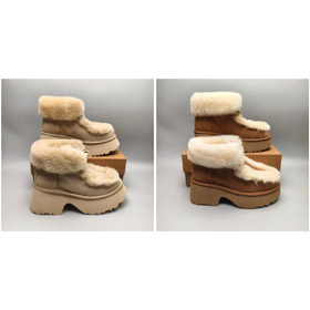 UGG Esmee scamosciato caldo stile Lace-up stivali da neve -4506  