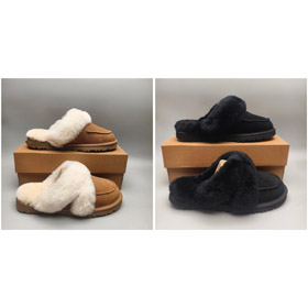 UGG Casual Collezione Loria Pelle Comodi e semplici Chiusi-Toe Pantofole-4508  