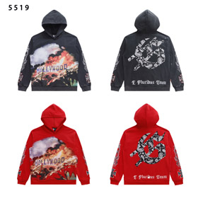 Godspeed Los Angeles Hollywood Wildfire stampa cotone cappuccio felpa-4572  