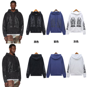 Chi decide guerra lavato afflitto cotone cappuccio felpa-4580  