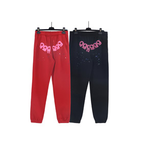 Sp5der lettera-stampa elastico calzoni casual-4607  