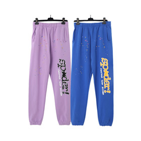 Sp5der spiderweb lettera stampa Sweatpants-4617  
