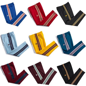 Aghi Pantaloni farfalla - nero e bianco lato a righe Sweatpants-4913  