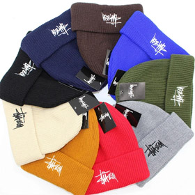 Stussy colore solido ricamato caldo cappello di lana-4997  