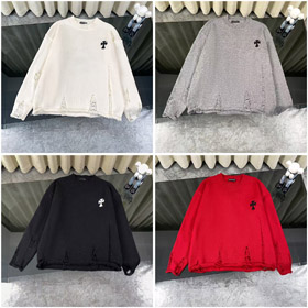 Chrome Hearts CH Nuovo maglione a maglia strappato-5010  