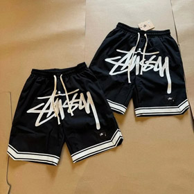 Stussy ricamati pantaloncini da spiaggia con cintura tessuta-5090  