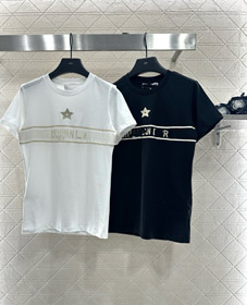 Dior nuova T-shirt a maniche corte a collo rotondo casual e versatile-5375  