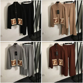 Fendi nuovo set a maglia con cerniera e tasche F-logo-5376  