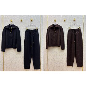 Schiaparelli nuovo abito a maglia a cappella a mezza zip-5377  