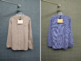 Miu Miu maglietta a quadri con lettere ricamate-5457  