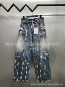 Acne Studios 1996 Farfalla ricamato lavato denim jeans-5480  