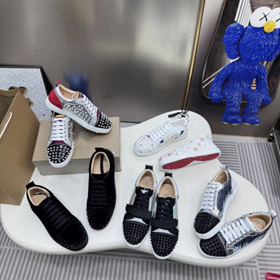 CL Lupitin scarpe da ginnastica con strass e suole rosse-5718  