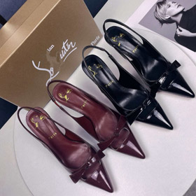 CL Lupitin nuovi sandali a punta a schiena aperta con dettaglio arco-5730  