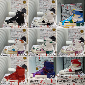 Dolce & Gabbana DG nuove scarpe da ginnastica high-top traspiranti a pizzo-5761  