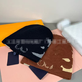 Louis Vuitton LV all-over stampa cappello a maglia caldo-5860  