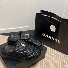 Pantofole a suola spessa Chanel -0463