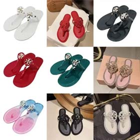 Tory Bury Nuovo diamante fondo piatto pantofole da donna ins alla moda spiaggia tanga punta rivetto