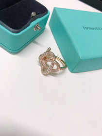 Tiffany avvolgere cavo nastro diamante anello-3683  
