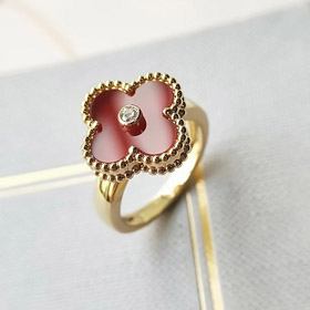 Van Cleef & Arpels classico anello in agata rossa anello-3692  