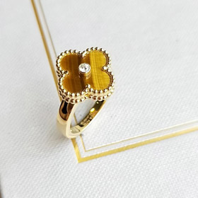 Van Cleef & Arpels classico occhio tigre anello in pietra anello-3693  