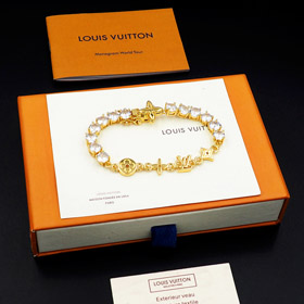 Louis Vuitton LV braccialetto di diamante completo-3804  