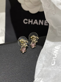 Chanel stella rosa oro chiaro orecchini-3929